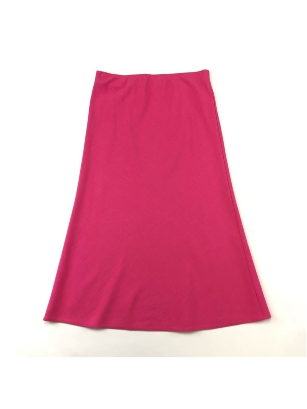 Babaton Aritzia fuchsia pink aline unlined midi skirt Size 6 stretch waist